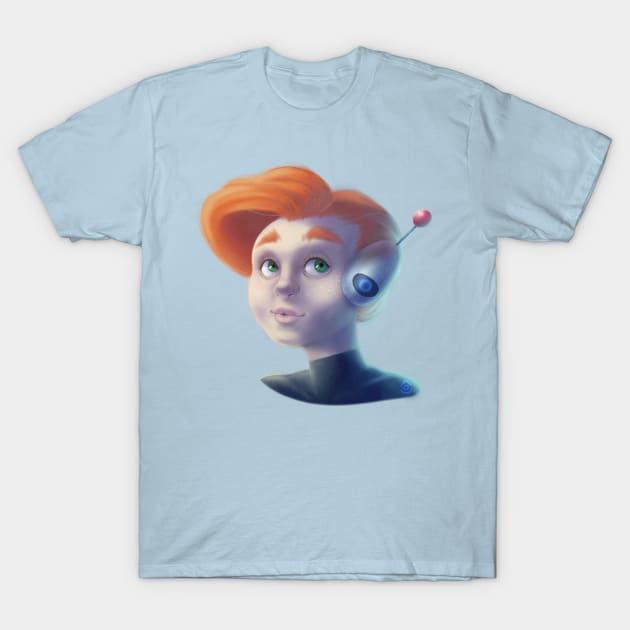 space girl T-Shirt by galacticgoldfish